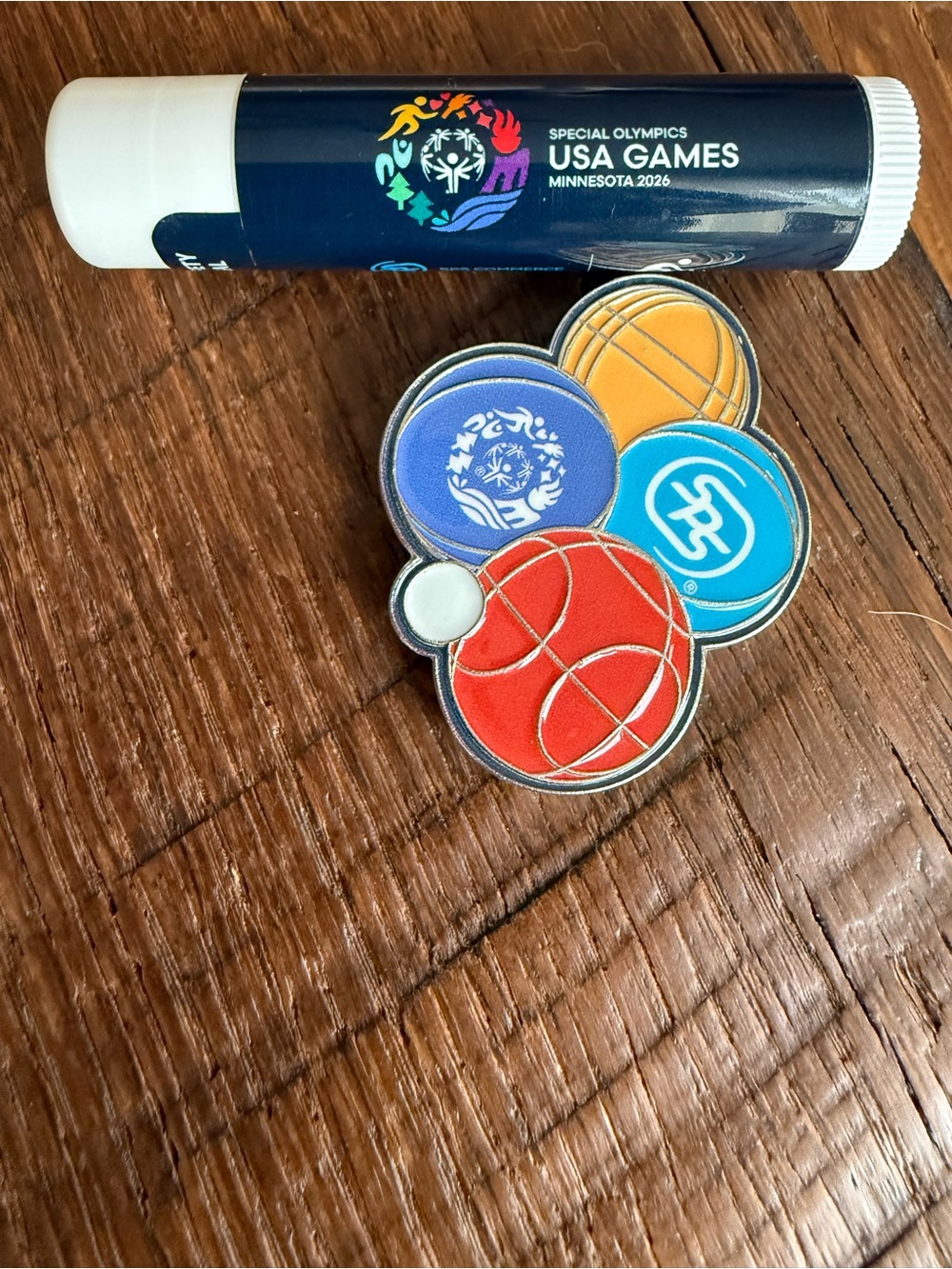 NEW Special Olympics USA Games Minnesota 2026 Sports Pin and Chapstick